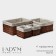 Set of storage baskets, manual weaving, 4 pcs: 19 × 15 × 14.5 - 40 × 30 × 19 cm