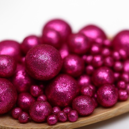 Sprinking confectionery with glitter "Brill" fuchsia 50 g-2
