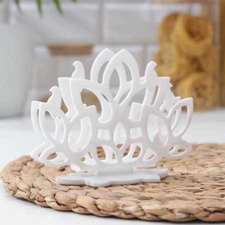 Verona napkin, 13.9 × 5.8 × 10.5 cm, white color-1