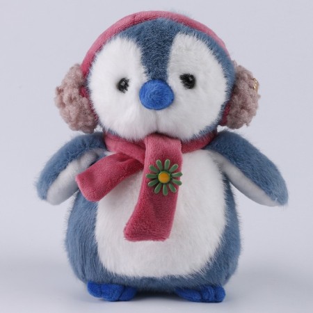 New Year's soft toy "Little Friend", penguin, blue color, for the New Year-1