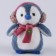 New Year's soft toy "Little Friend", penguin, blue color, for the New Year