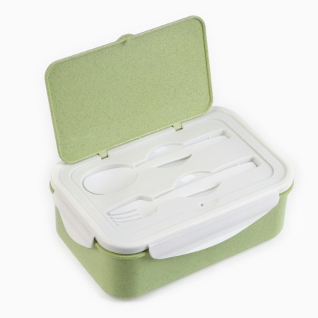 Lunch-Box "Flamingo", 1.4 l, 21.5 x 7.3 x 15 cm, green-1