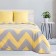 Bed linen Ethel 1.5 joint venture "Yellow Chevron" 143x215 cm, 150x214 cm, 70x70 cm -2 pcs