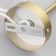 Bra "drop" E27 40W gold 10x10x35-135cm