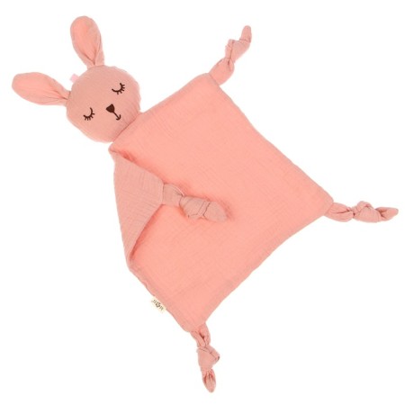 Toy - Comforter "Bunny", rattling, dusty rose, mum & Baby-6
