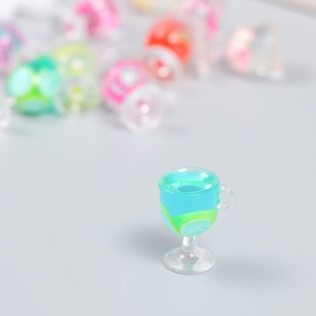 Decor for creativity Plastic "Lemonad in the glass" MIX 2x1.5x1.1 cm-1
