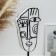 Figure "Lucretius on the stand" Black and white, 34cm