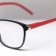 Finished glasses FM 382 C1, the color is red-black, +2