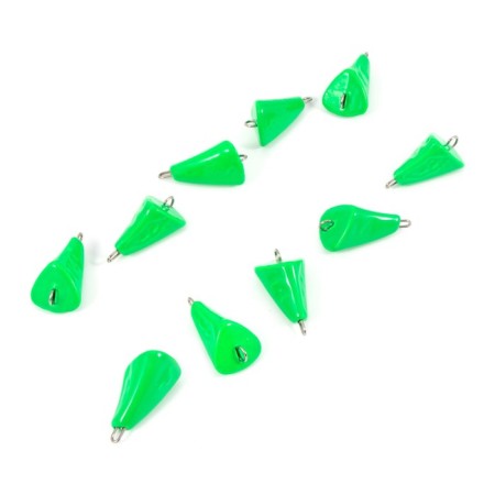 Cargo bullet-excentric painted pissy Yaman 10 pcs., 14 g, green-3