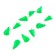 Cargo bullet-excentric painted pissy Yaman 10 pcs., 14 g, green