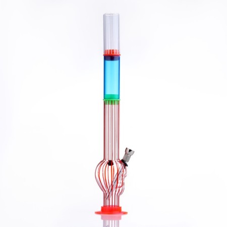 Bong smoking, h-35 cm, "stripes", acrylic, mix