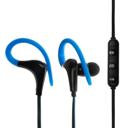Luazon VBT headphones 1.12, wireless, vacuum, BT 4.1, 80 mAh, black and blue