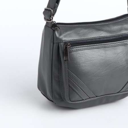 Women's bag with lightning, gray color-3
