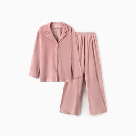 Костюм женский (рубашка и брюки) KAFTAN Plushy р. 48-50, розовый-6