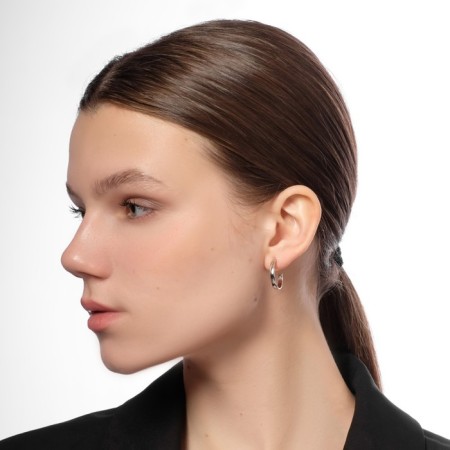 Earrings set 3 pairs of "tenderness" knot, color silver, d = 2-5