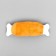 Dog toy "Soft Bone" with a squeak, 19 cm, orange