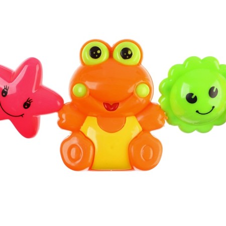 Stretching on the stroller/crib "Bunny, frog, bee", 3 toys, color mix, crush me-2