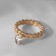 Ring "Wealth" a drop on the chain, the color is white in gold, size 16