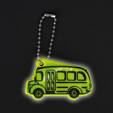 The reflective element "Bus", bilateral, 5.5 × 3.4 cm, color mix-3