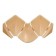 A set of components to the skirting board for the countertop "Ideal" ivory glossy bone