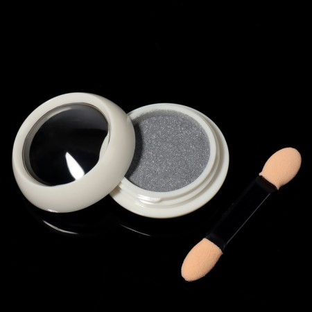 Nail rubbing, with an applicator, chrome silver color-2
