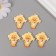 Decor for creativity Plastic "Dipeted in a hat-flake" set 5 sh 3.3x2.8x1 cm