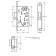 Small Castle 600WC-RV silent, without a key, under a fixer, color gold
