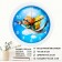 Wall watches, D-28 cm, children's, "adventure", silent