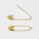 English pins, 32 mm, 1000 pcs, gold color