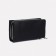 Male purse on lightning, department for bills, for maps, for coins, black color