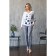 Female trousers, size 50, gray color
