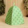 Bath cap with print "Wood Dragon", green, polyester felt