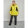Ski costume female winter, size 50, yellow color