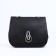 Women's bag L-Craft on fasteners, long belt, black color