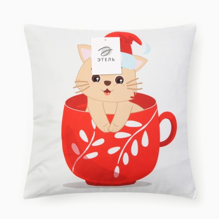 Case on the pillow Ethel New Year's cup 40x40cm, 100% p/e-5