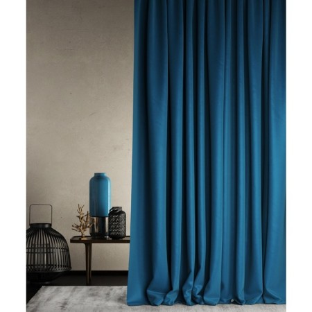 Non -combustible curtain "Bali", size 145 x 290 cm, blue color