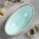 Ceramic sapphire salad, 19.5 × 10.5 × 7.5 cm, blue color