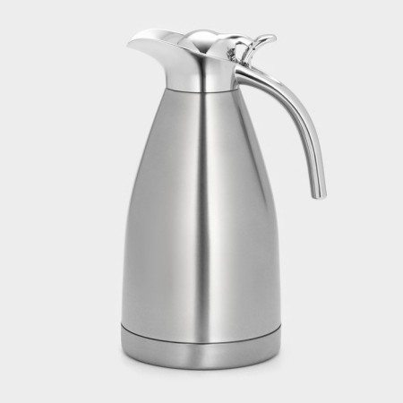 Stainless steel coffee pot, 1.5 liters, chrome color