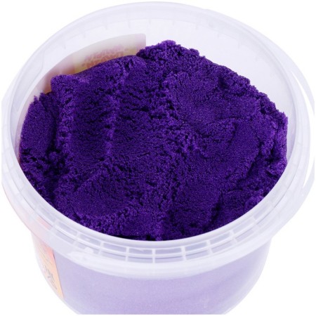 Sand for modeling "Magic sand", purple, 500 g, 2 forms.-4