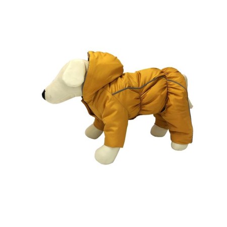 OSSO overalls for dogs on synthetic winterizer, bitch, p. 37 (DS 37, Osh 37, OG 46-56) mustard