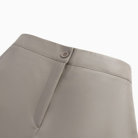 Women's trousers (eco -leather) minku: Eco leather color gray, size 48-2