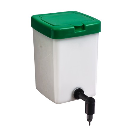 Hinged drinker nipple, bottle 10 x 8 cm, plastic, metal