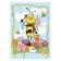 Blanket, size 100 × 118 cm, print print, blue