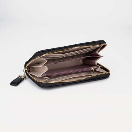 Women's wallet with lightning, black color-2