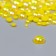 Decor for creativity plastic "Half of beads. Yellow mother-of-pearl" d = 3-10 mm, set 10 grams