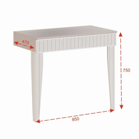 Toilet table "Beatrice No. 5", 850 × 470 × 750 mm, Palermo color / software Latte / Prima Beige-1