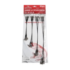 A set of steel leads Namazu Leader 1x7 Coated Black, L = 1525-30 cm, Test- 7 kg, 10 pcs.   106948