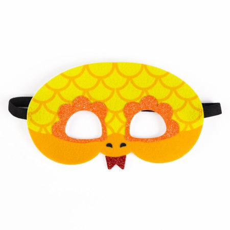 New Year! Carnival set "Golden Snake": cloak length 80 cm, mask-6