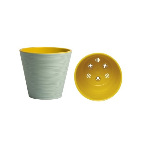 Kashpo "cone" with a tab, 2.3 liters, mint color-1