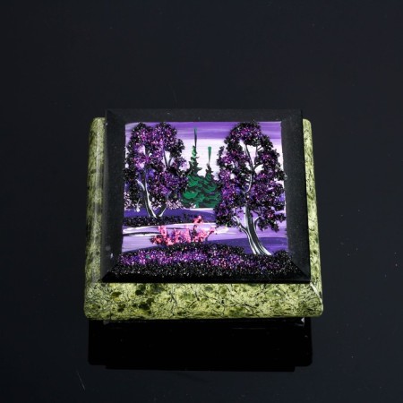 The box with the landscape "Night", stone baby, coil-2